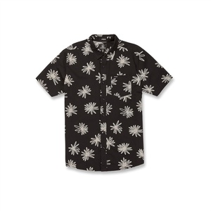image:imageVolcom Mens Lazy Dazy Short Sleeve Classic Fit Button Down ShirtBlack