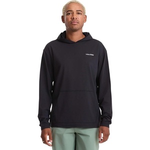 image:imageVolcom Mens Long Sleeve Hooded Rashguard UPF 50 Sun Protection QuickDryBlack