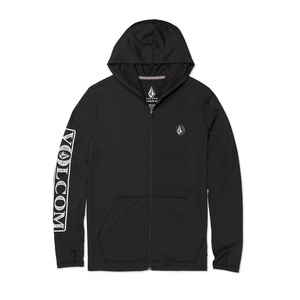 image:imageVolcom Mens Long Sleeve Hooded Rashguard UPF 50 Sun Protection QuickDryCaviar