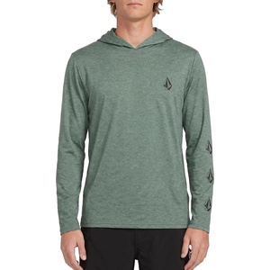 image:imageVolcom Mens Long Sleeve Hooded Rashguard UPF 50 Sun Protection QuickDryOlive