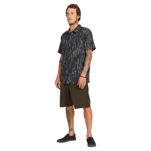 image:imageVolcom Mens Regular Frickin Cross Shred 20 Hybrid Water Repellent ShortDark Brown