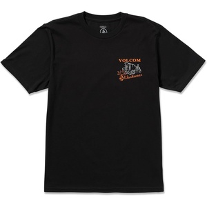 image:imageVolcom Mens Short Sleeve Workwear TShirt  Heavyweight Cotton Durable TeeBlack Pour