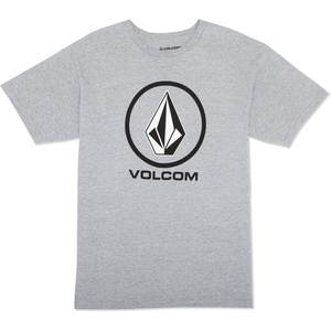 image:imageVolcom Mens Stone Fill Short Sleeve TShirt  Crewneck Graphic TeeHeather Grey