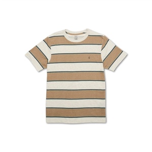 image:imageVolcom Mens Striped Knit TShirt  Short Sleeve Crewneck Tee Soft Cotton JerseyWhite Flash Band