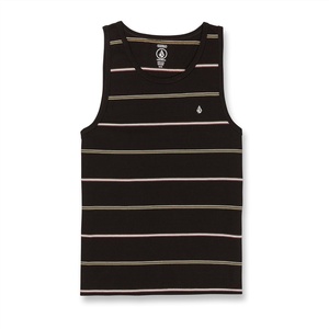 image:imageVolcom Mens Sylvan Striped Tank Top  Soft Cotton Sleeveless Shirt with Yarndye Stripe PatternBlack