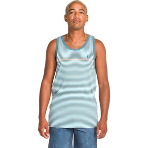 image:imageVolcom Mens Sylvan Striped Tank Top  Soft Cotton Sleeveless Shirt with Yarndye Stripe PatternCrystal Blue