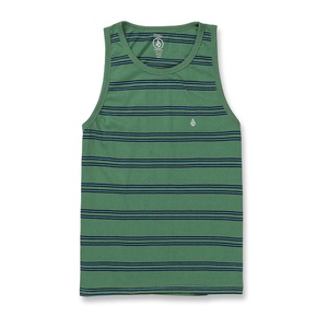 image:imageVolcom Mens Sylvan Striped Tank Top  Soft Cotton Sleeveless Shirt with Yarndye Stripe PatternPine