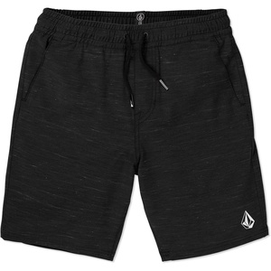 image:imageVolcom Mens Understoned 18 Elastic Waist Hybrid ShortBlack 1