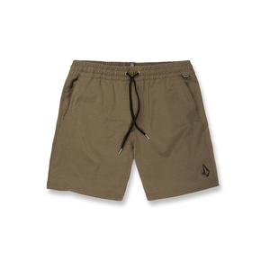 image:imageVolcom Mens Understoned 18 Elastic Waist Hybrid ShortWintermoss