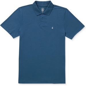 image:imageVolcom Short Sleeve Polo Shirt  Classic Fit Soft Cotton Blend Modern Casual StyleSmokey Blue Mid