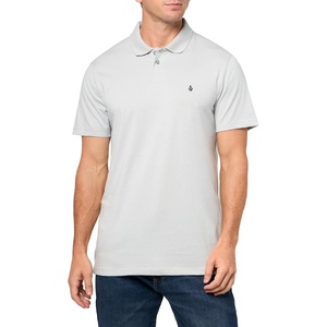 image:imageVolcom Short Sleeve Polo Shirt  Classic Fit Soft Cotton Blend Modern Casual StyleTower Grey