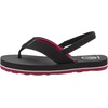 image:imageVolcom Little Kids Unisex Victor Heelstrap SandalBlackRed