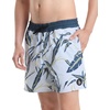 image:imageVolcom Mens 16 Elastic Waist Swim Trunks Stretchable UPF 50 Quick Dry Swim BottomsLight Blue Acid