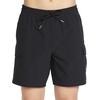 image:imageVolcom Mens 17 Elastic Waist Swim Trunks Stretchable UPF 50 Quick Dry Swim BottomsJet Blk