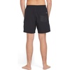 image:imageVolcom Mens 17 Elastic Waist Swim Trunks Stretchable UPF 50 Quick Dry Swim BottomsJet Blk