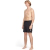 image:imageVolcom Mens 17 Elastic Waist Swim Trunks Stretchable UPF 50 Quick Dry Swim BottomsJet Blk