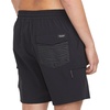 image:imageVolcom Mens 17 Elastic Waist Swim Trunks Stretchable UPF 50 Quick Dry Swim BottomsJet Blk