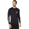 image:imageVolcom Mens Compression Fit Long Sleeve Rashguard  UPF 50 Sun Protection QuickDry Performance ShirtBlkwht