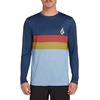 image:imageVolcom Mens Compression Fit Long Sleeve Rashguard  UPF 50 Sun Protection QuickDry Performance ShirtBlue