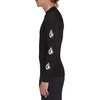image:imageVolcom Mens Compression Fit Long Sleeve Rashguard  UPF 50 Sun Protection QuickDry Performance ShirtCaviar