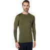 image:imageVolcom Mens Compression Fit Long Sleeve Rashguard  UPF 50 Sun Protection QuickDry Performance ShirtMilitary