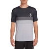 image:imageVolcom Mens Compression Fit Short Sleeve Rashguard  UPF 50 QuickDry UV Protection Performance ShirtGrey