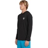 image:imageVolcom Mens Long Sleeve Rashguard  UPF 50 Sun Protection QuickDry Performance Swim ShirtBlack Ombre