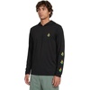 image:imageVolcom Mens Long Sleeve Rashguard  UPF 50 Sun Protection QuickDry Performance Swim ShirtBlack Rasta