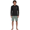 image:imageVolcom Mens Long Sleeve Rashguard  UPF 50 Sun Protection QuickDry Performance Swim ShirtBlack Rasta