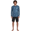 image:imageVolcom Mens Long Sleeve Rashguard  UPF 50 Sun Protection QuickDry Performance Swim ShirtBlue