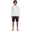 image:imageVolcom Mens Long Sleeve Rashguard  UPF 50 Sun Protection QuickDry Performance Swim ShirtCloud Blue