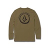 image:imageVolcom Mens Long Sleeve Rashguard  UPF 50 Sun Protection QuickDry Performance Swim ShirtMilitary Taunt