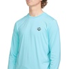 image:imageVolcom Mens Long Sleeve Rashguard  UPF 50 Sun Protection QuickDry Performance Swim ShirtResin Blue