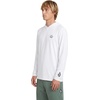image:imageVolcom Mens Long Sleeve Rashguard  UPF 50 Sun Protection QuickDry Performance Swim ShirtWhite Overlap