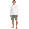 image:imageVolcom Mens Long Sleeve Rashguard  UPF 50 Sun Protection QuickDry Performance Swim ShirtWhite Overlap