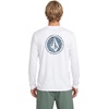 image:imageVolcom Mens Long Sleeve Rashguard  UPF 50 Sun Protection QuickDry Performance Swim ShirtWhite Stripe