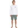 image:imageVolcom Mens Long Sleeve Rashguard  UPF 50 Sun Protection QuickDry Performance Swim ShirtWhite Stripe