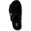 image:imageVolcom Womens Faux Fur Slide Sandals  CrissCross Strap Slippers with Plush FootbedBlack Out