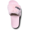 image:imageVolcom Womens Faux Fur Slide Sandals  CrissCross Strap Slippers with Plush FootbedBlush Pink