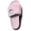 image:imageVolcom Womens Faux Fur Slide Sandals  CrissCross Strap Slippers with Plush FootbedBlush Pink