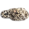 image:imageVolcom Womens Faux Fur Slide Sandals  CrissCross Strap Slippers with Plush FootbedCheetah