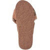 image:imageVolcom Womens Faux Fur Slide Sandals  CrissCross Strap Slippers with Plush FootbedHazelnut