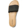 image:imageVolcom Womens Simple Slide Sandals  Cushioned Synthetic Leather Strap Slides With Padded FootbedBlackBlack