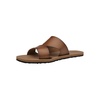 image:imageVolcom Womens Simple Slide Sandals  Cushioned Synthetic Leather Strap Slides With Padded FootbedCognac
