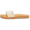 image:imageVolcom Womens Simple Slide Sandals  Cushioned Synthetic Leather Strap Slides With Padded FootbedCream Braid
