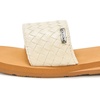 image:imageVolcom Womens Simple Slide Sandals  Cushioned Synthetic Leather Strap Slides With Padded FootbedCream Braid
