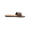 image:imageVolcom Womens Simple Slide Sandals  Cushioned Synthetic Leather Strap Slides With Padded FootbedDark Brown