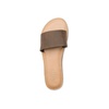 image:imageVolcom Womens Simple Slide Sandals  Cushioned Synthetic Leather Strap Slides With Padded FootbedDark Brown