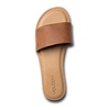 image:imageVolcom Womens Simple Slide Sandals  Cushioned Synthetic Leather Strap Slides With Padded FootbedTan