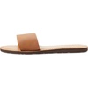 image:imageVolcom Womens Simple Slide Sandals  Cushioned Synthetic Leather Strap Slides With Padded FootbedTan